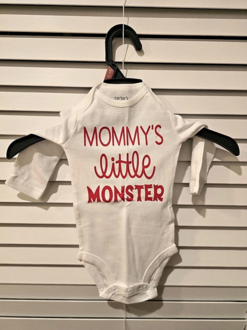 carter's Mommy's Little Monster Long Sleeve Bodysuit